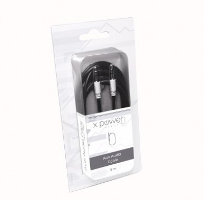 Cable Auxiliar Power Co AUX3.5VC - 1, 5 m, 3.5mm, 3.5mm, Color blanco
