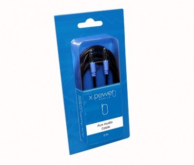 Cable Auxiliar Power Co AUX3.5VC - 1, 5 m, 3.5mm, 3.5mm, Azul