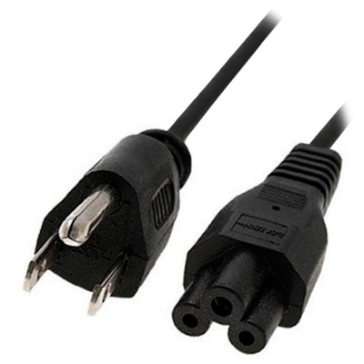 CABLE CORRIENTE PARA LAP TOP (TRIPLE) - 1.8 m Color Negro, BROBOTIX 076889