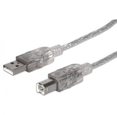Cable USB BROBOTIX 180705 - 5 m, Transparente