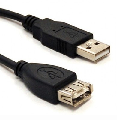 Cable USB Extensión BROBOTIX 102334 - 1, 8 m, Negro