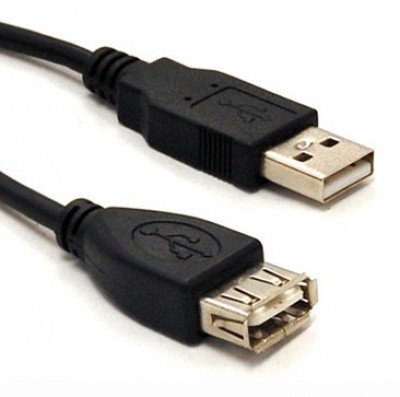 Cable USB BROBOTIX 102310 - 3 m, Negro