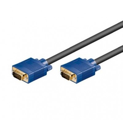 Cable VGA - HD15 - 1.8 m, VGA (D-Sub), VGA (D-Sub), Macho/Macho, Azul, 311818 BRobotix