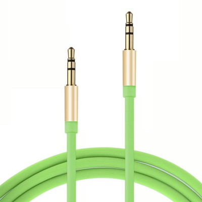 Cable Stereo BROBOTIX 1.3MTS - 1, 3 m, Macho/Macho, Verde, Auxiliar