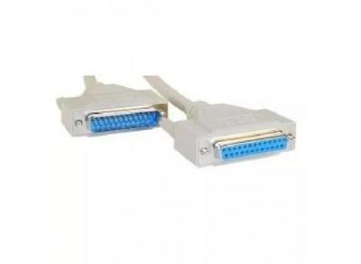 Cable Serial BROBOTIX 306415 - 4.5 mts, Gris, DB25, DB25, Macho/hembra