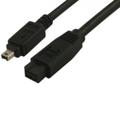 Cable Firewire BROBOTIX - 1, 8m, Negro
