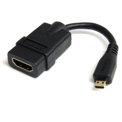 Cable adaptador de HDMI StarTech.com - 0, 12 m, HDMI, Micro-HDMI, Negro