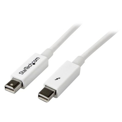 Cable Thunderbolt StarTech.com TBOLTMM2MW - 2 m, Color blanco