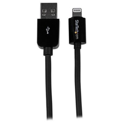 Cable Lightning StarTech.com USBLT15CMB - Negro, PVC, 0, 15 m, Cable Lightning