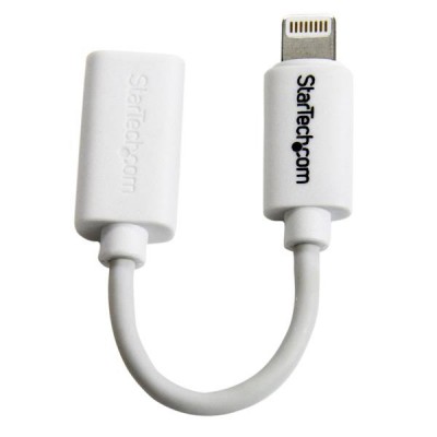 Cable adaptador USB StarTech.com USBUBLTW - Color blanco, Cable Lightning