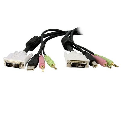 Cable KVM StarTech.com DVID4N1USB10 - 3 m, Macho/Macho