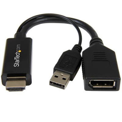Convertidor HDMI a DisplayPort StarTech.com - Negro