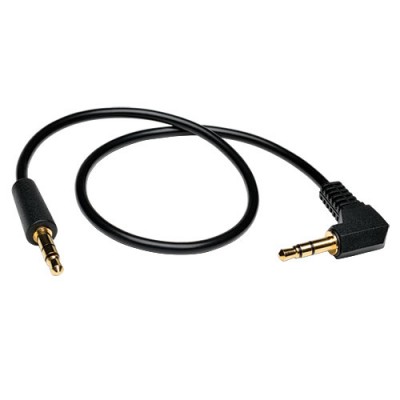 Cable de audio TRIPP-LITE P312-003-RA - 0, 91 m, 3.5mm, 3.5mm, Negro