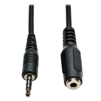 Cable de extensión para diadema TRIPP-LITE P318-006-MF - 1, 83 m, 3.5mm, Negro