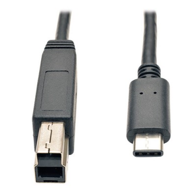 Cable USB 3.1 TRIPP-LITE U422-003-G2 - USB C, USB B, 0, 9 m, Negro