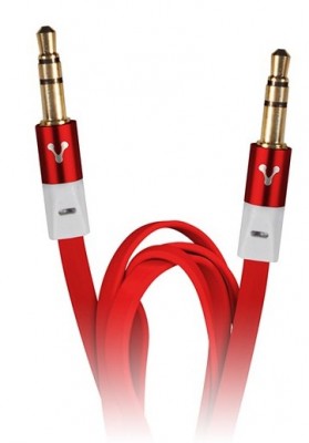Cable de audio VORAGO - 1, 5 m, 3.5mm, 3.5mm, Rojo