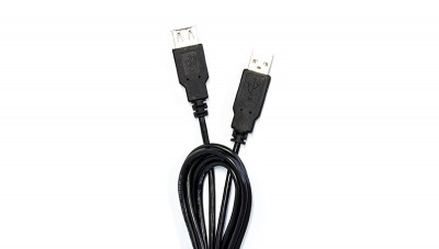 Cables Extensión USB VORAGO - 1, 5 m, USB A, USB A, Macho/hembra, Negro