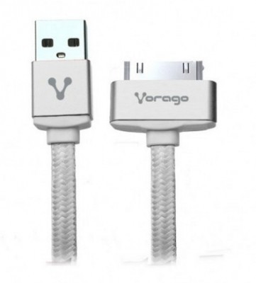 Cable USB VORAGO CAB-118 - USB, 1 m, Color blanco