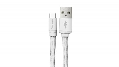 Cable USB Tipo C VORAGO 1 mt carga rapida - USB, USB C, Macho/Macho, 1 m, Color blanco