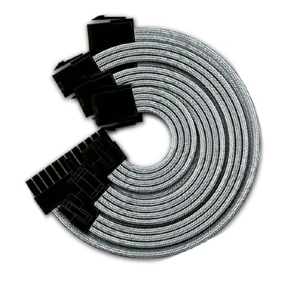 Cable PSU Extensión KABEL - Serie 1000, BLAN Yeyian KS1000B, Fuente de Poder, Blanco