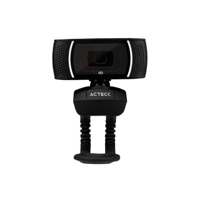 Cámara Web HD ACTECK W110 - VGA 480P 30 fps / HD 720P 30 fps, 30 fps, USB, Negro, 1280 x 720 Pixeles