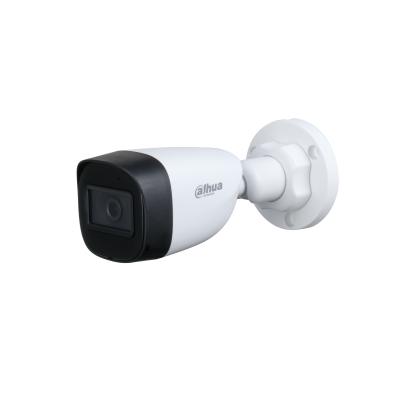 DAHUA HAC-HFW1500CN-A -Camara Bullet de 5 Megapixeles/ Microfono Integrado/ Lente de 2.8mm/ 111 Grados de Apertura/ Starlight/ IP67/ CVI/CVBS/AHD/TVI/ -