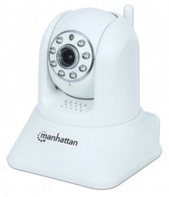 Cámara IP Wireless MANHATTAN 551496 - Interior, 1280 x 720 Pixeles, 30 pps, CMOS, 25, 4 / 4 mm (1 / 4")