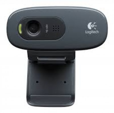 Cámara Web LOGITECH C270 - 3 MP, 30 fps, USB, Negro, 1280 x 720 Pixeles