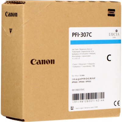 Tanque CANON PFI-307 C - Cian
