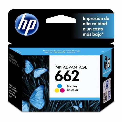 Cartucho HP Num 662 - Cian, Magenta, Amarillo, HP