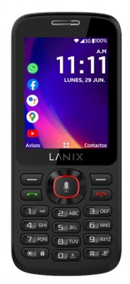 Celular LANIX 28384 - U340, Barra, 6, 1 cm (2.4), 1, 3 MP, Wifi, 800 mAh, Negro