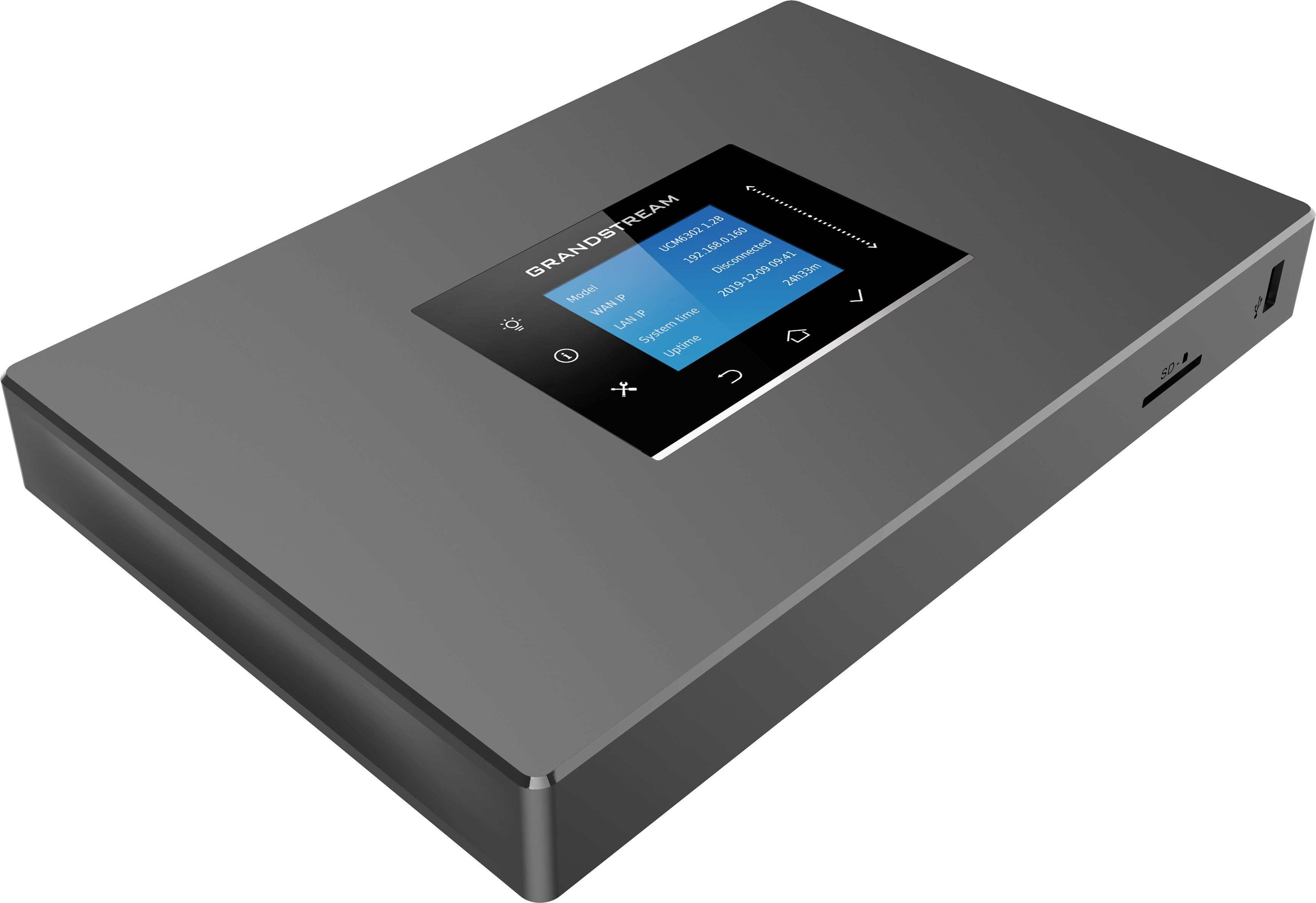 Conmutador Grandstream UCM6301 - Negro