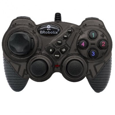 CONTROL PARA JUEGOS BROBOTIX 751899H - Gamepad, PS/PC, Analógico/Digital, 10 botones, Alámbrico