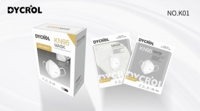 Cubrebocas - Dycrol, CM -NO-K01-12, 5 capas de proteccion, Nivel KN95 EU -FFP2. Filtro anti soplido, capa anti-estática suave y ligera. 12 piezas
