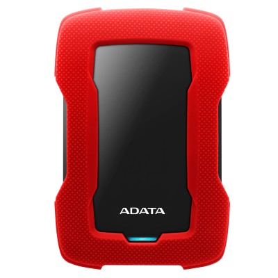 Disco Duro Externo ADATA HD330 - 1 TB, USB 3.2 Gen 1, 2.5 pulgadas, Rojo