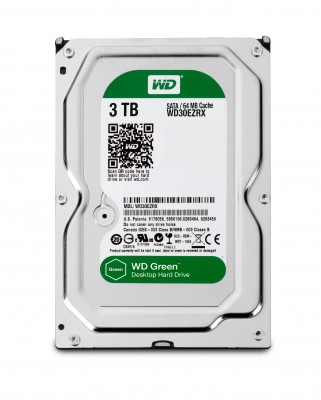 Disco Duro 3TB WESTERN DIGITAL BLUE Recertificado - 3 TB, Serial ATA III, 5400 RPM, 3.5", PC