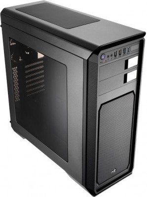 Gabinete AEROCOOL AERO-800 BLACK - Midi-Tower, PC, ATX, Micro-ATX