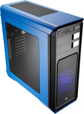 Gabinete AEROCOOL AERO-800 BLUE - Midi-Tower, PC, ATX, Micro-ATX, Mini-ITX, Azul