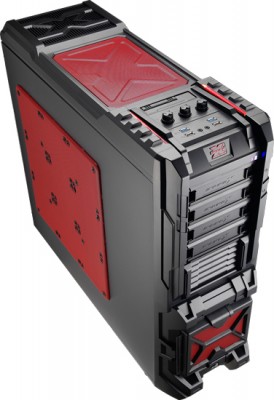 Aerocool Strike X ST Devil Red - Full-Tower, PC, 1x 200 mm, SECC, 1x 140 mm, 1x 200 mm
