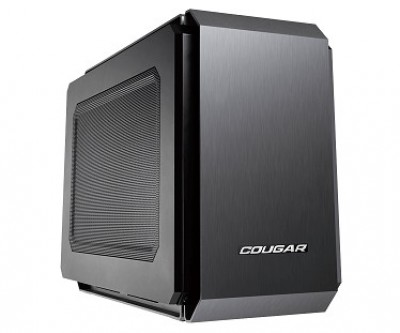 Gabinete Gaming Cougar QBX - Mini-Tower, Mini iTX, Negro