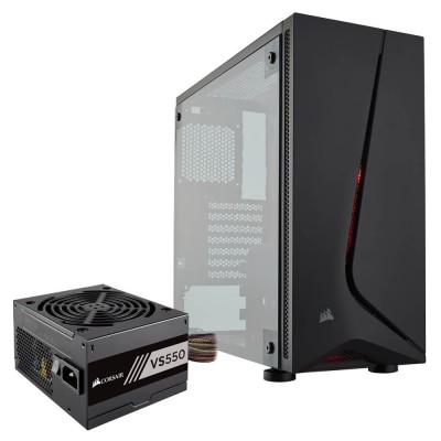 Gabinete CORSAIR Carbride SPEC-05 - Mid-Torre, ATX, Micro ATX, Mini-ITX, Negro, 550 W