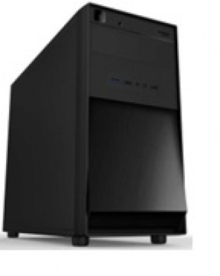 Gabinete EVOTEC CM-3F22 KMEX - Micro-ATX, PC, Negro