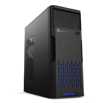 Gabinete GETTTECH GG-1801 ATX Fuente 500W - 1 VENT, 2 USB 3.0, Negro