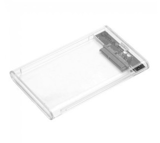 Gabinete de Disco Duro GETTTECH GCE-U325-01 - 2.5 pulgadas, USB 3.0, Transparente