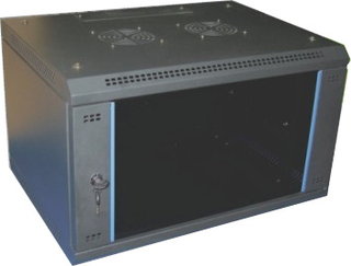 Gabinete - Mural INTELLINET - Montado en la pared, Negro, 12U