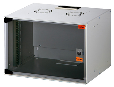 Gabinete Mural INTELLINET - Negro, Montado en la pared, 30 kg