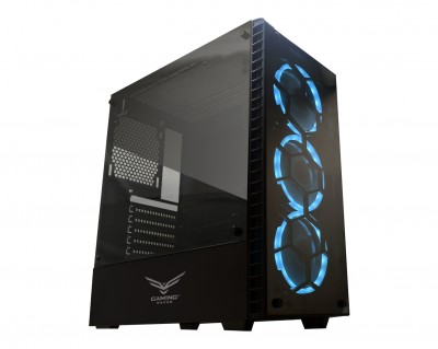 Gabinete Gaming Naceb Technology HYDRA Crystal Case NA-0602 - Full ATX, Negro