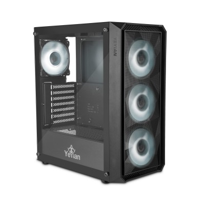 YEYIAN GABINETE PARA PC GAMING LANCER CON PANEL FRONTAL DE MALLA- MODELO: YCM-APLAN-01 -