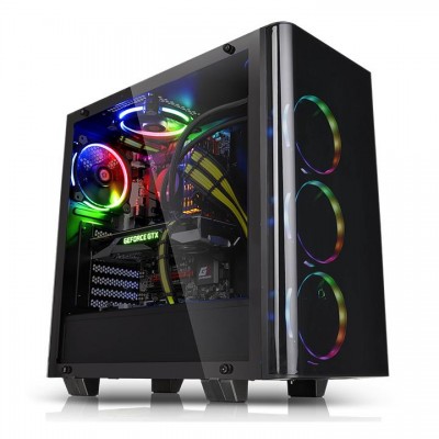 Gabinete THERMALTAKE VIEW 21 CA-1I3-00M1WN-00 - Midi-Tower, PC, Negro