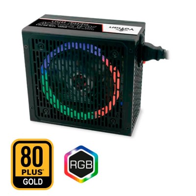 Fuente de Poder YEYIAN CERTIFICADA YFR-46701 RAIDEN - 850W 80 PLUS GOLD, RGB, ATX, FULL Modular